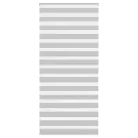 Gossi jaluzea tip zebra gri deschis latime tesatura 95,9 cm poliester