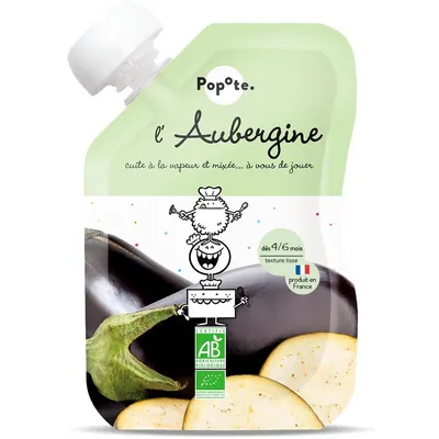 Piure cu 58% Vinete pentru Copii +4-6 Luni Ecologic/Bio 120g