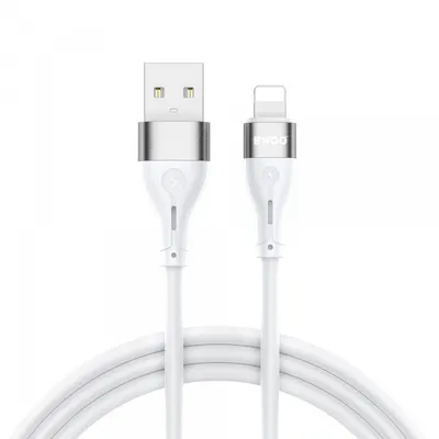 Cablu Date si Incarcare USB-A - Lightning BWOO X280L, 15W, 1m, Alb