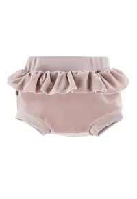 Pantaloni scurti bufanti cu volan in talie Bloomers - Botanic - Bej - pentru fetite - Bej