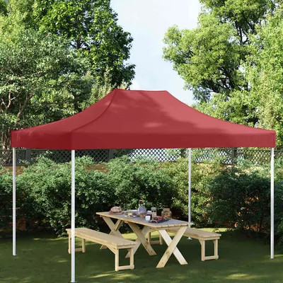 vidaXL Acoperiș pentru cort de petrecere, vișiniu, 4 x 3 m, 270 g/m²