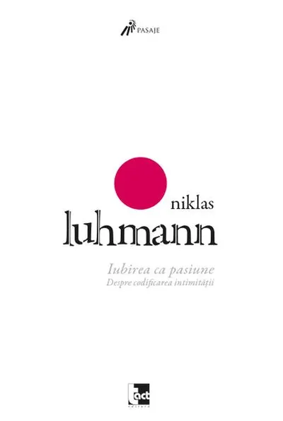 Iubirea ca pasiune - Paperback brosat - Niklas Luhmann