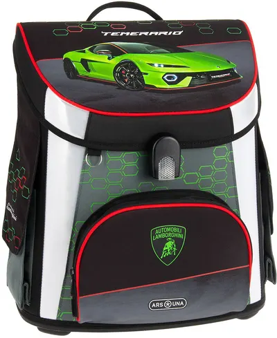 Ghiozdan școlar Ars Una Compact - Lamborghini, verde