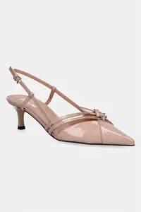Pollini pantofi cu toc stiletto din piele
