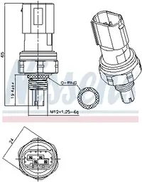 Comutator presiune aer conditionat potrivit TESLA MODEL 3 Electric 01.17-
