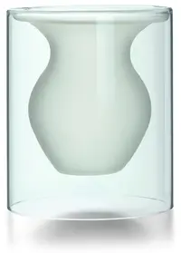 Vază Philippi - Esmeralda, de sticlă, 16 cm