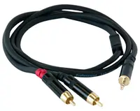 Cablu Master Audio - RCA351, 2x RCA/3.5 mm, 1 m, negru