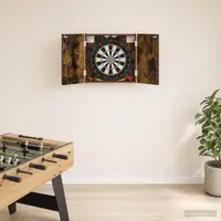 vidaXL Cabinet pentru ținte de darts Stejar fumuriu 56 x 12 x 53,5 cm