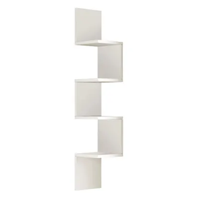 Bibliotecă de perete albă 22x117 cm Laura – Kalune Design