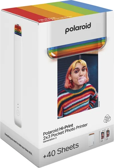 Set imprimantă foto Polaroid - Hi Print, Gen2, White