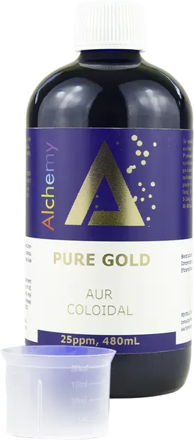Aur coloidal PureGold 25 ppm, 480ml, Alchemy