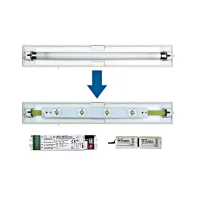 Set 4x1W ERT LED banda inloc. + LPU 1h-8h + Akku 9,6V/ 2,0Ah