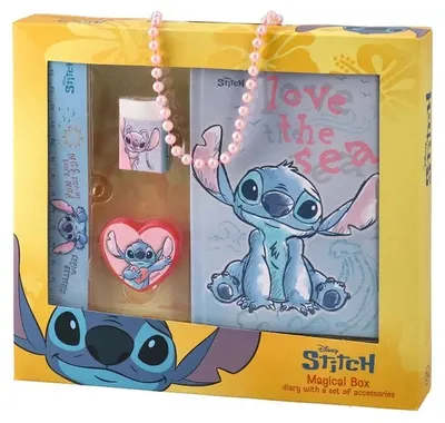 Set de caiet cu accesorii Best Buy - Magical Box, Stitch