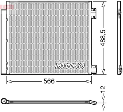 Radiator AC condensator cu uscator potrivit NISSAN QASHQAI II, X-TRAIL III; RENAULT ESPACE V, KADJAR, KOLEOS II 1.2-2.0D 11.13
