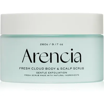 Arencia Fresh Cloud French Mint & Lily crema delicata pentru exfoliere pentru corp si par 260 g