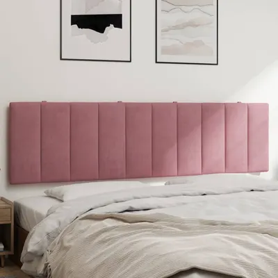Gossi perna tablie de pat, roz, 180 cm, catifea