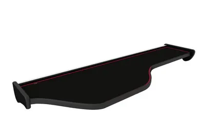 Masa lunga bord camion compatibila cu DAF XF 106 01.2014+, Negru cu cusatura rosie
