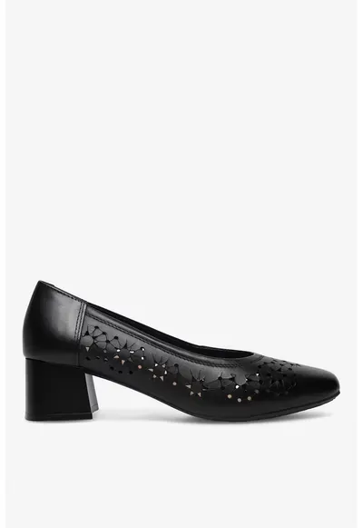 Pantofi dama 5905588561514 - Piele naturala - Negru - Negru