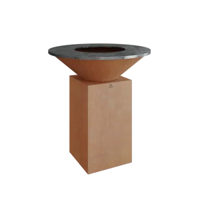 Gratar OFYR Corten 85 cu vatra de gatit pe lemne