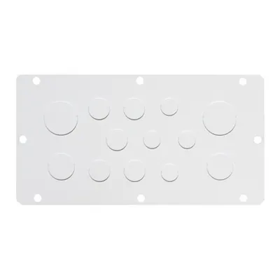 Flansa cu perforatii predec.210x96mm 4xM16+5xM20+2xM25+2xM30