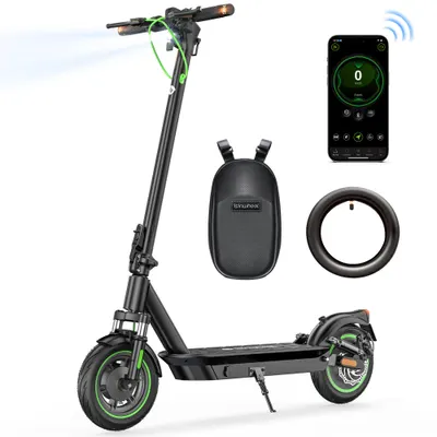 Trotinetă electrică Isinwheel S10 Plus ABE cu anvelope de 10 inch, afișaj LED