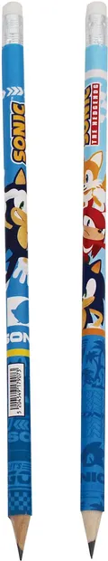 Creion grafit cu gumă GIM Sonic - Let's Go, asortat