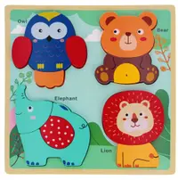 Puzzle din lemn Bam Bam - Animale