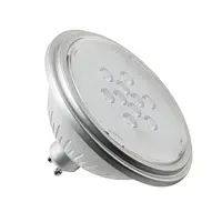 Sursa de iluminat, bec, lampa cu LED-uri QPAR111, GU10, 7W, 3000K 25 ° argint