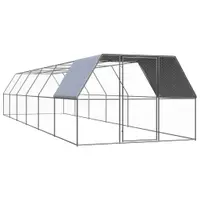 Gossi cotet de pasari pentru exterior, 3x12x2 m, otel zincat