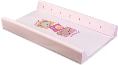 Saltea de înfășat cu bază dură Lorelli - Mouse, roz, 50 х 80 cm