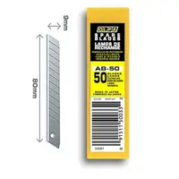 Set AB-50 - lame japoneze de 9 mm. 50 bucati. Olfa