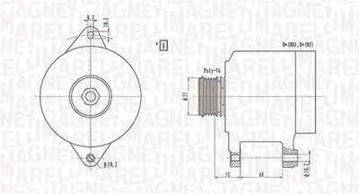 Alternator (14v, 110a) Citroen Jumper; Fiat Ducato; Peugeot Boxer 2.5d 2.8d Intre 1994-2006