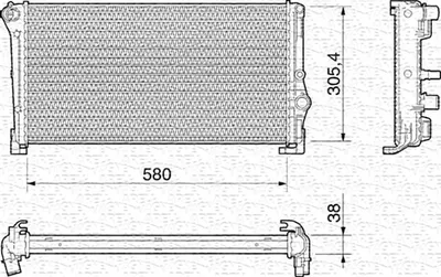 Radiator racire motor potrivit FIAT IDEA, PUNTO; LANCIA MUSA, YPSILON 1.3D