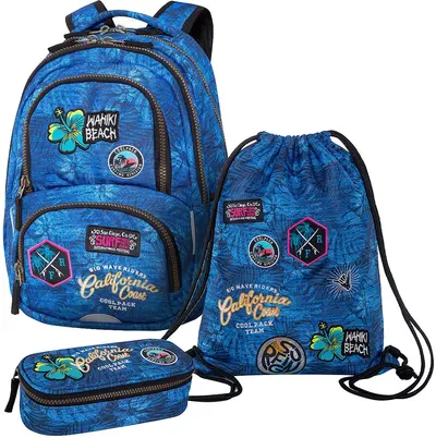 Set școlar Cool Pack Badges - Rucsac Spiner Termic, penar și geantă sport
