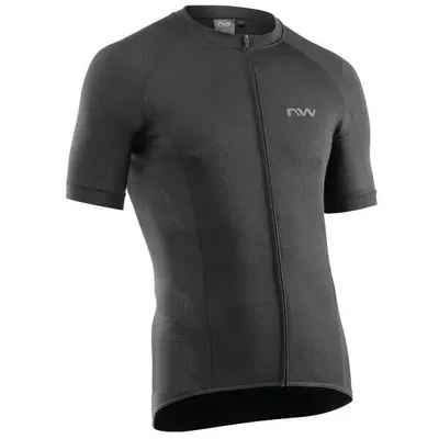 Tricou ciclism pentru bărbați mânecă scurtă Force Jersey - negru
