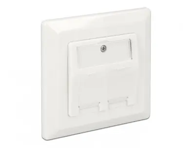 Priza 2 porturi pentru Keystone aplicata, Delock 86202