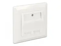 Priza 2 porturi pentru Keystone aplicata, Delock 86202