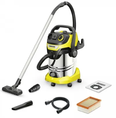 Aspirator Karcher - WD 6 P S V-30/6/22/T, pentru uscat și umed, galben