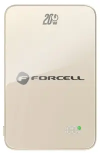 Baterie portabilă Forcell - F-Energy SuperSlim F5K8, 5000 mAh, MagSafe, bej