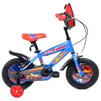 Bicicleta pentru copii 5-8 ani Belderia Fastwheel, roti 16 inch, roti ajutatoare