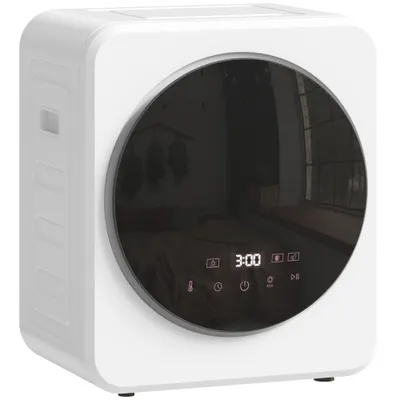 HOMCOM uscător de rufe 4kg vented, anti-cute, compact, alb. | Aosom Romania