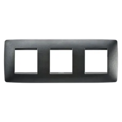 Placa ornament CProiector HORUS ONE - IN PAINTED TECHNOPOLYMER - 2+2+2 modul HORIZONTAL - SLATE - CProiector HORUS