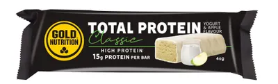 Baton Proteic cu iaurt si mere, Total Protein Classic, 46 g, GoldNutrition
