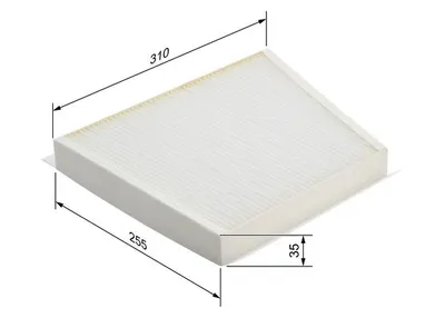 Filtru habitaclu BOSCH 1 987 432 081