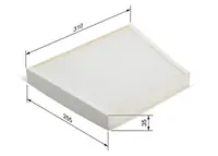 Filtru habitaclu BOSCH 1 987 432 081