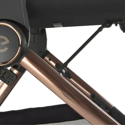 Carucior 2 in 1 pentru copii Espiro Code Bej Deschis 0-22 kg, landou pliabil complet plat si carucior sport cu pliere automata
