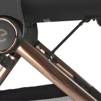 Carucior 2 in 1 pentru copii Espiro Code Bej Deschis 0-22 kg, landou pliabil complet plat si carucior sport cu pliere automata