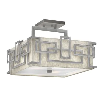 Plafoniera Lanza 3 Light Semi Flush Mount – Antique Nickel