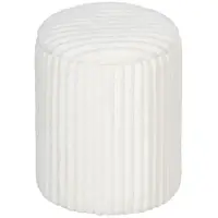 HOMCOM Taburet de depozitare cu capac reversibil, taburet modern din cord pentru living și dormitor, Alb | Aosom Romania