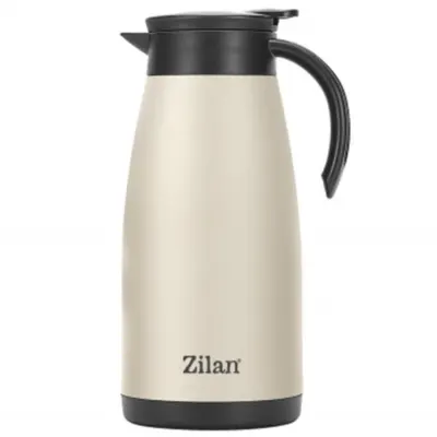 Termos Tip Ceainic, din Inox, Capacitate 1.5 l, Crem